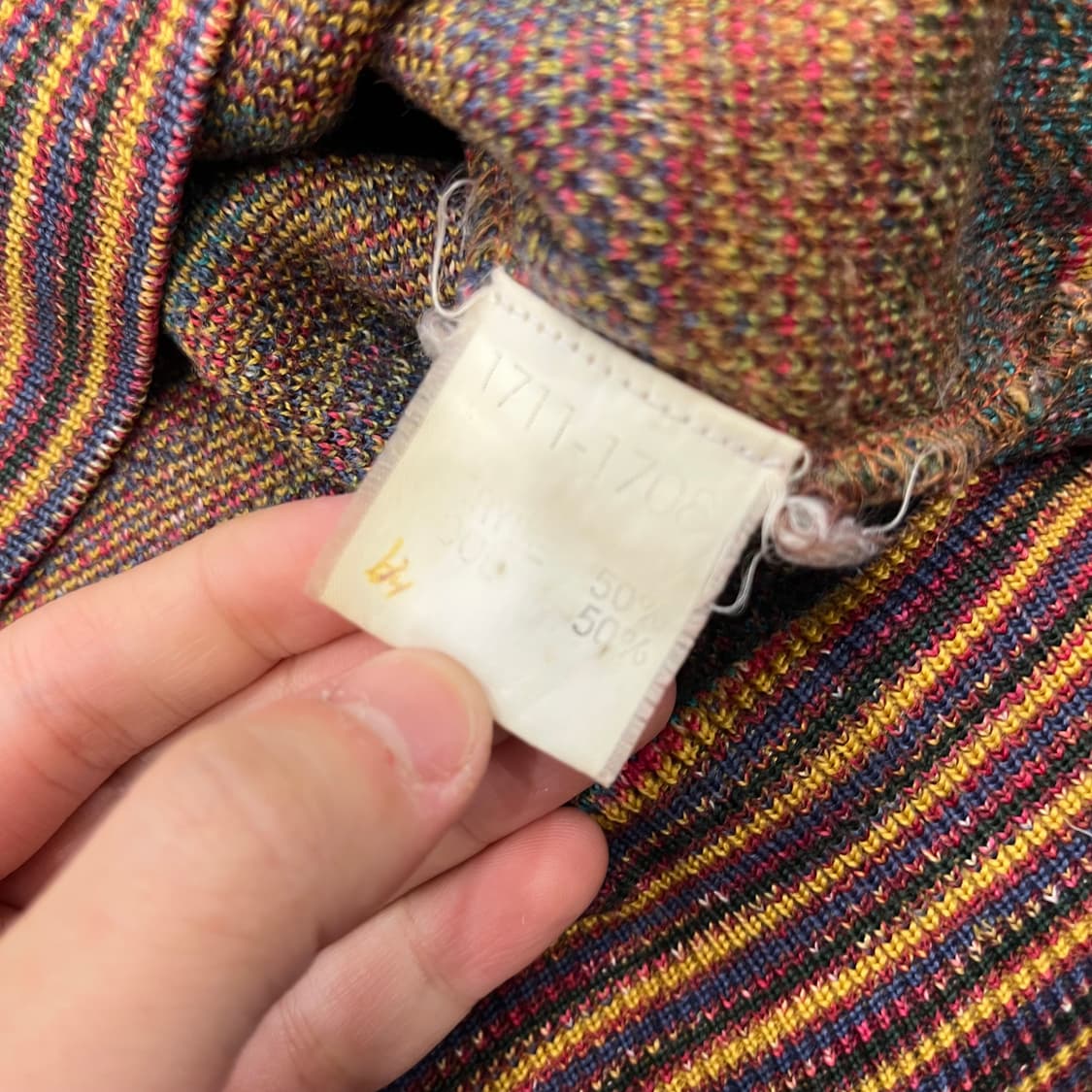 100 미쏘니 울 멀티컬러 패턴니트 상품이미지5