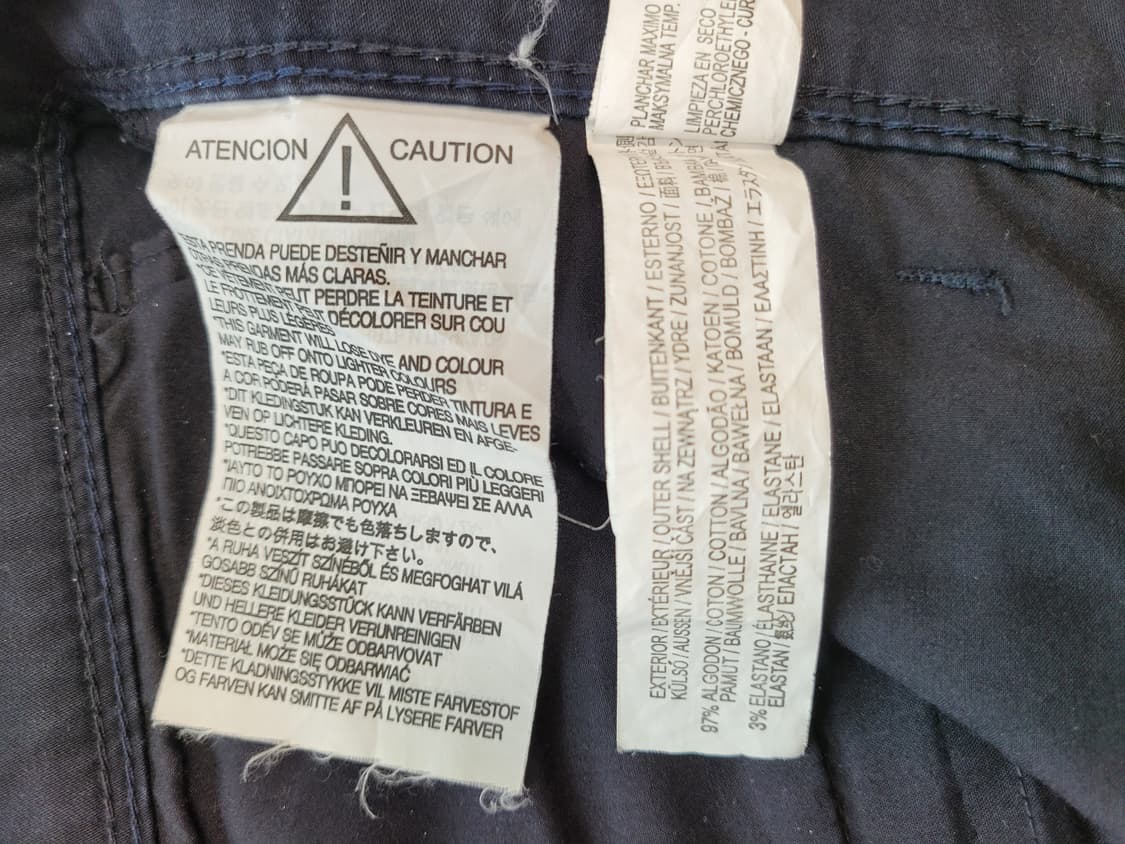 자라맨 ZARAMAN 가먼트다잉 면바지 36 네이비 상품이미지7