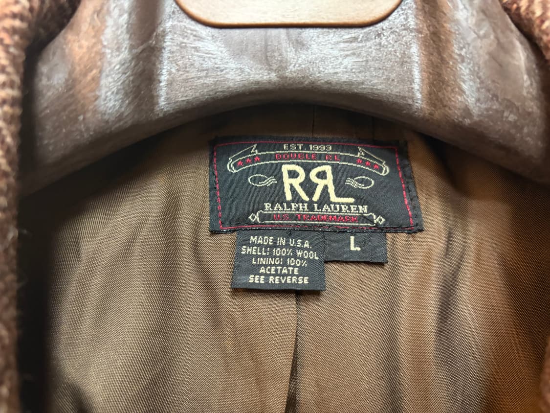 RRL 브라운헤링본 스포츠코트 L 사이즈 판매합니다 상품이미지4