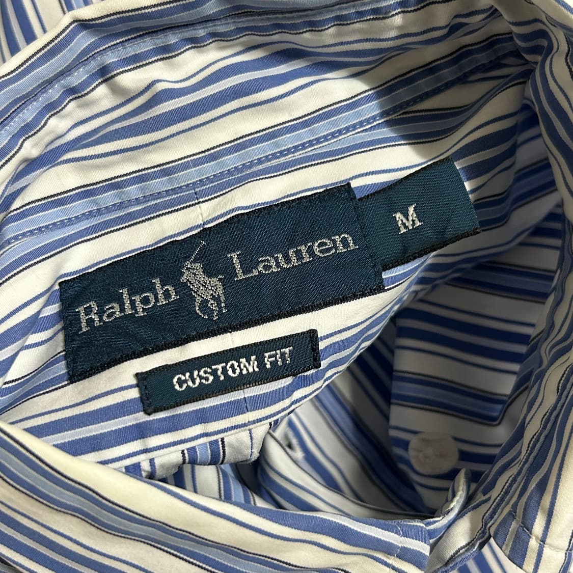 폴로 랄프로렌 스트라이프 셔츠 스카이 블루 M  상품이미지7