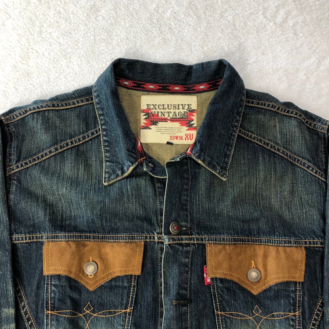 에드윈 웨스턴 데님 트러커 자켓  상품이미지5