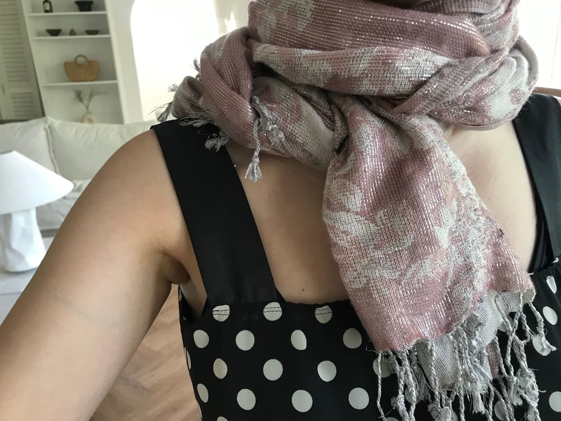 vintage pink scarf 상품이미지8