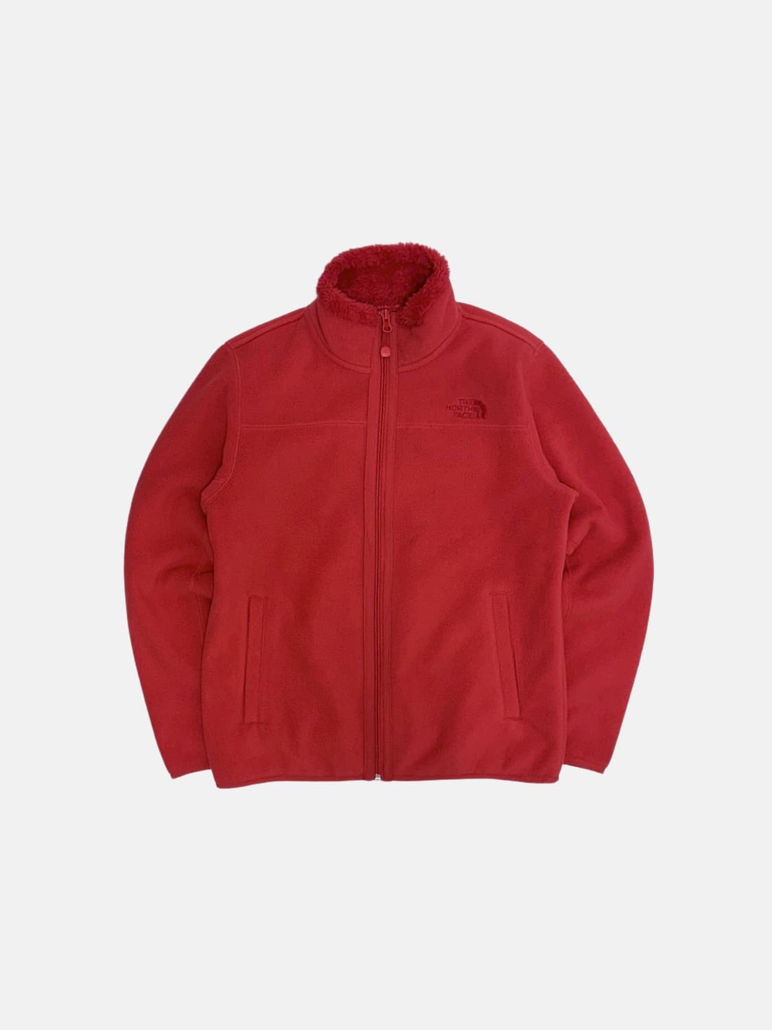 노스페이스 플리스 후리스 집업 자켓 레드 상품이미지1