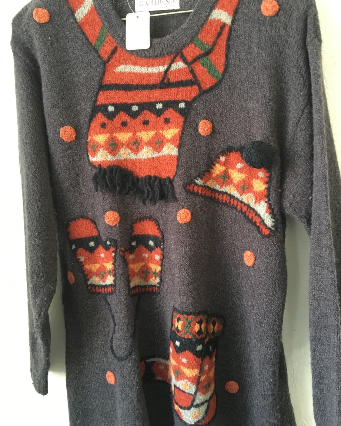 Santa printing knit 상품이미지4