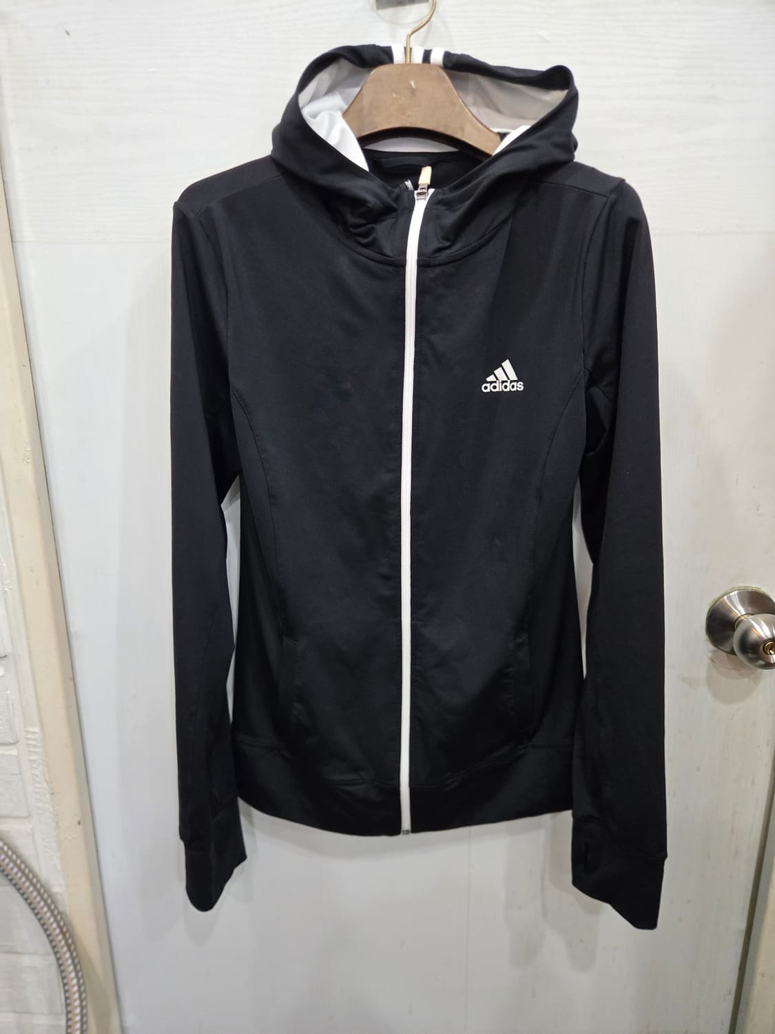 105,XL)) adidas 아디다스 얇은 후드 져지! 옷상태 굿굿굿! 상품이미지1