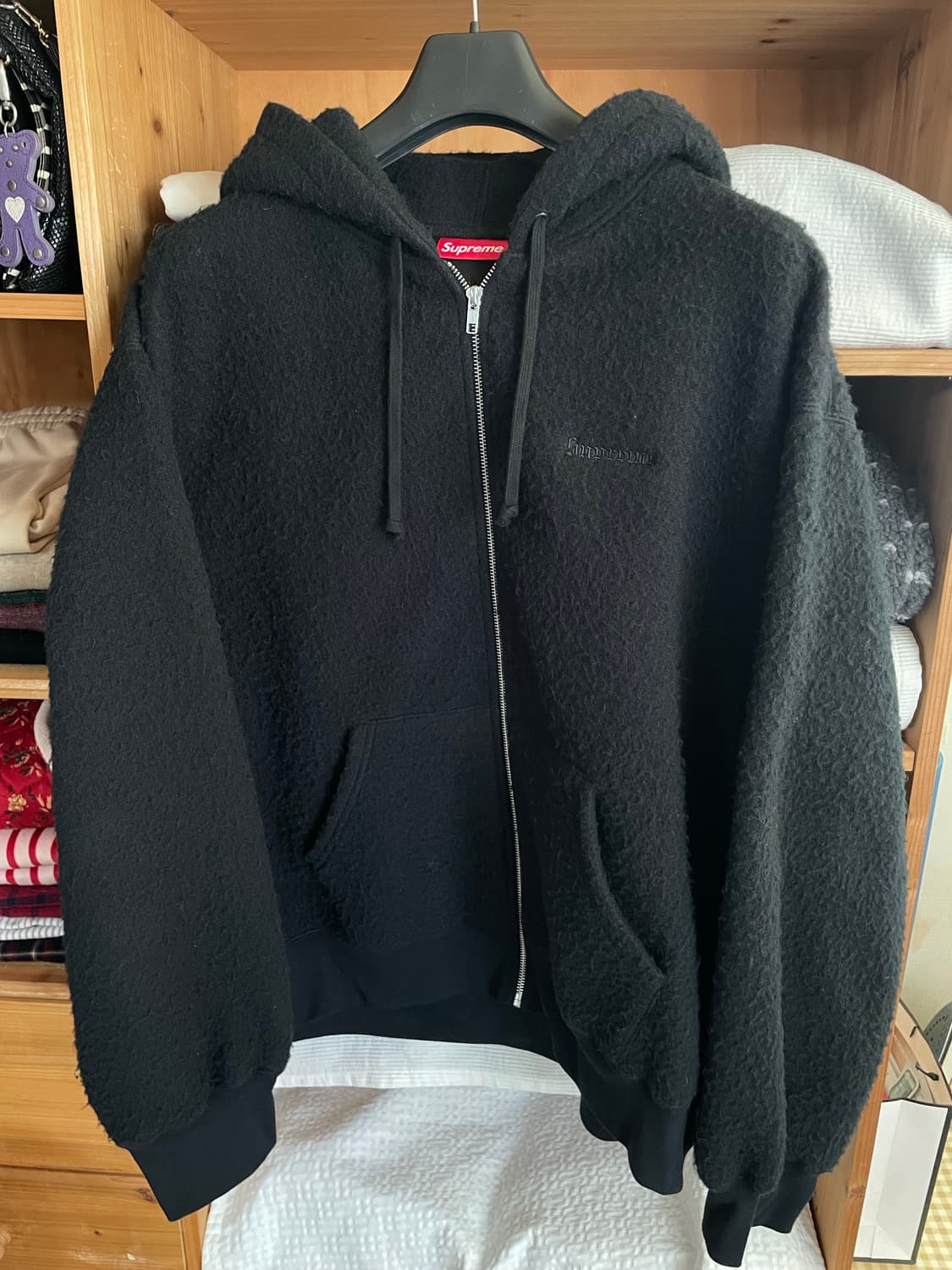 슈프림 모헤어 후드짚업 XL 상품이미지1