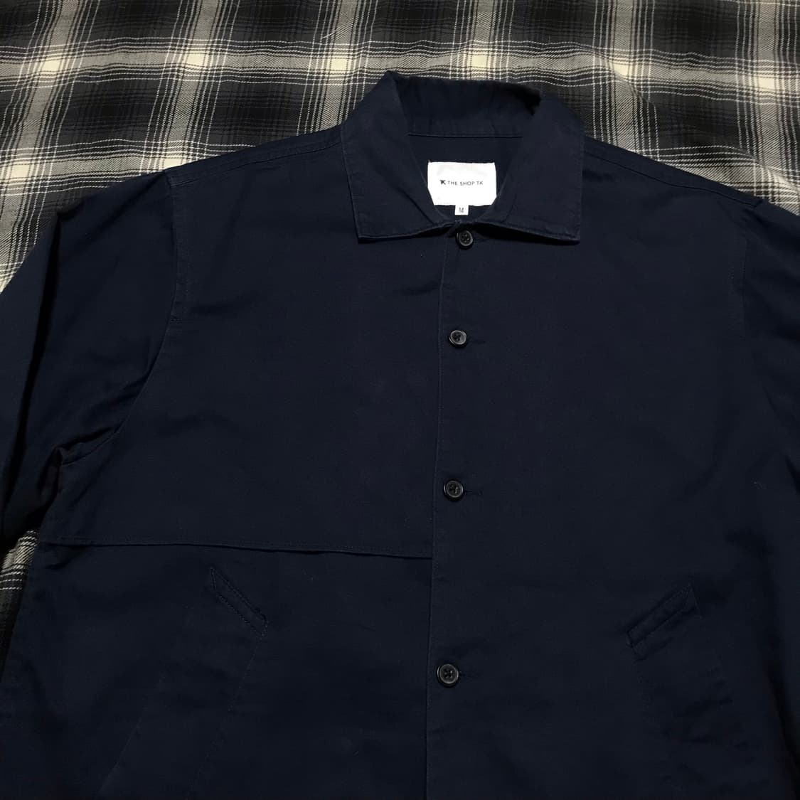 00s 타케오 키쿠치 버튼 루즈 블루종 네이비 상품이미지2