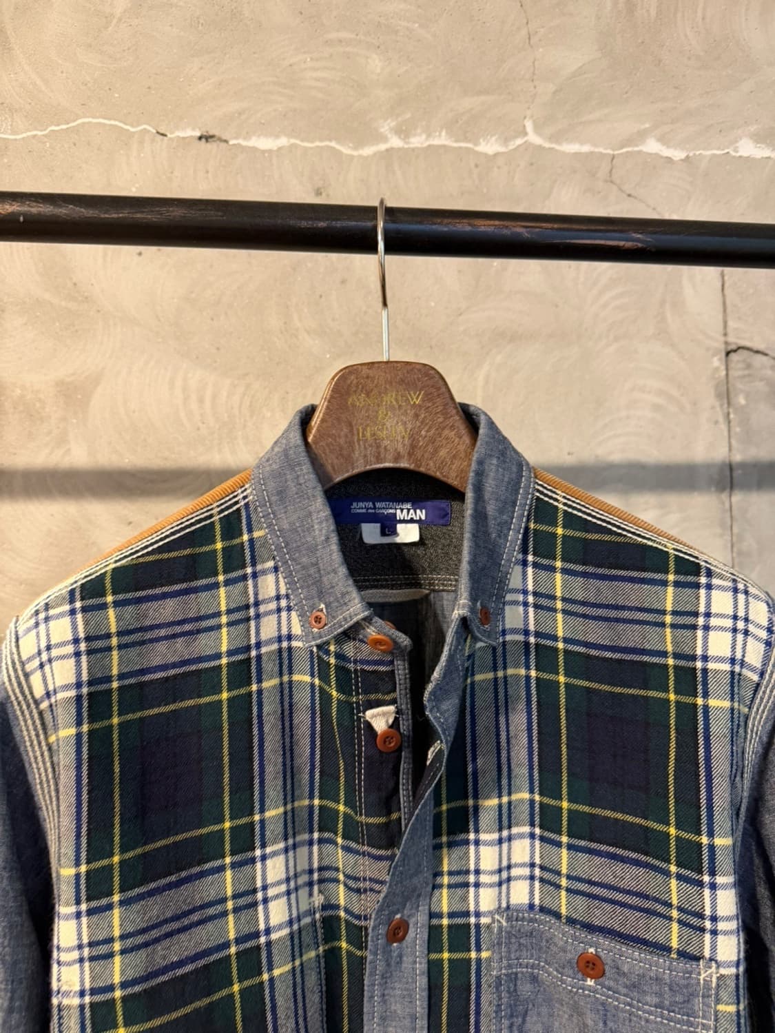 준야 와타나베 꼼데가르송 워크셔츠 슬림100 상품이미지2