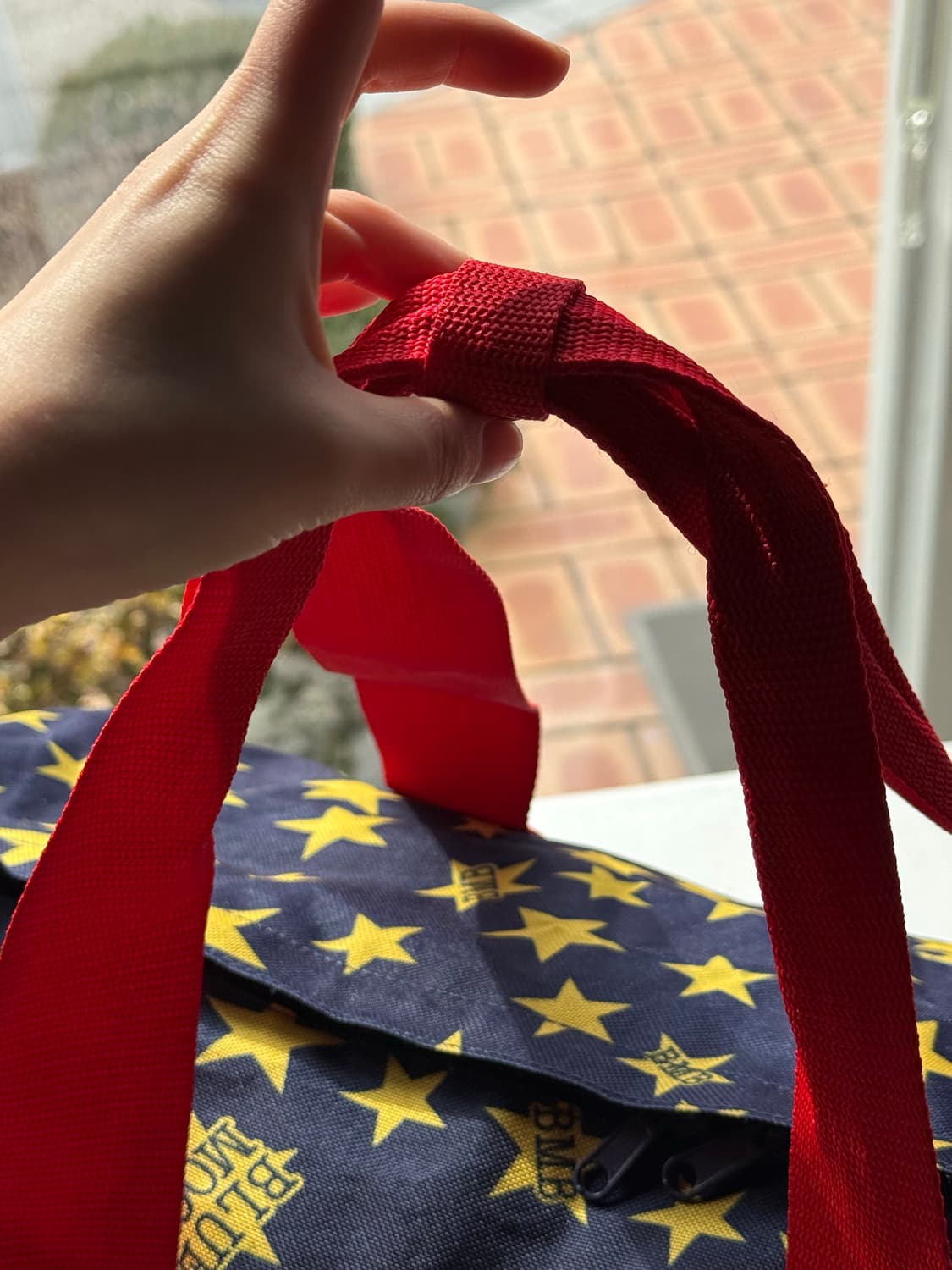 Blue moon blue 일본 빈티지 레트로 별 보스턴백 상품이미지7