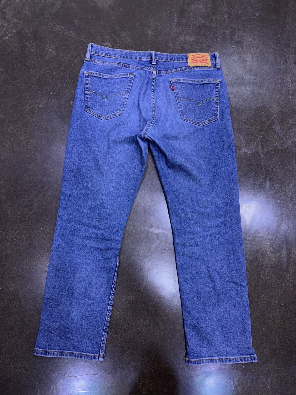 리바이스 514 스트레이트핏 중청 워싱 블루 데님팬츠 34 상품이미지2