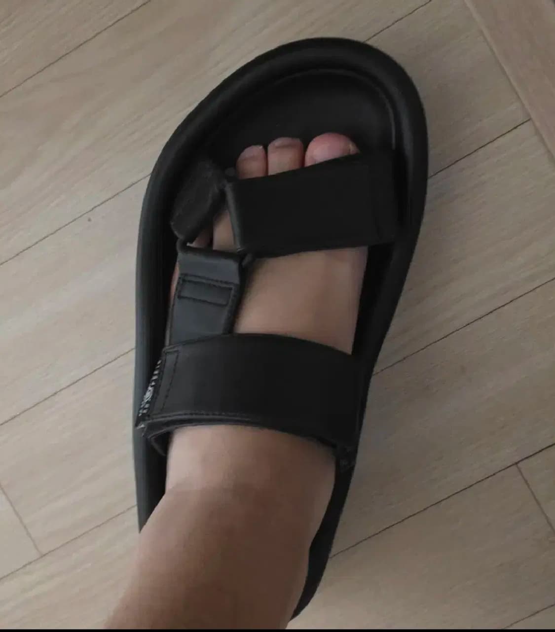 마르지엘라 넘버로고 스트랩 레더 플랫폼 샌들 43사이즈 상품이미지4