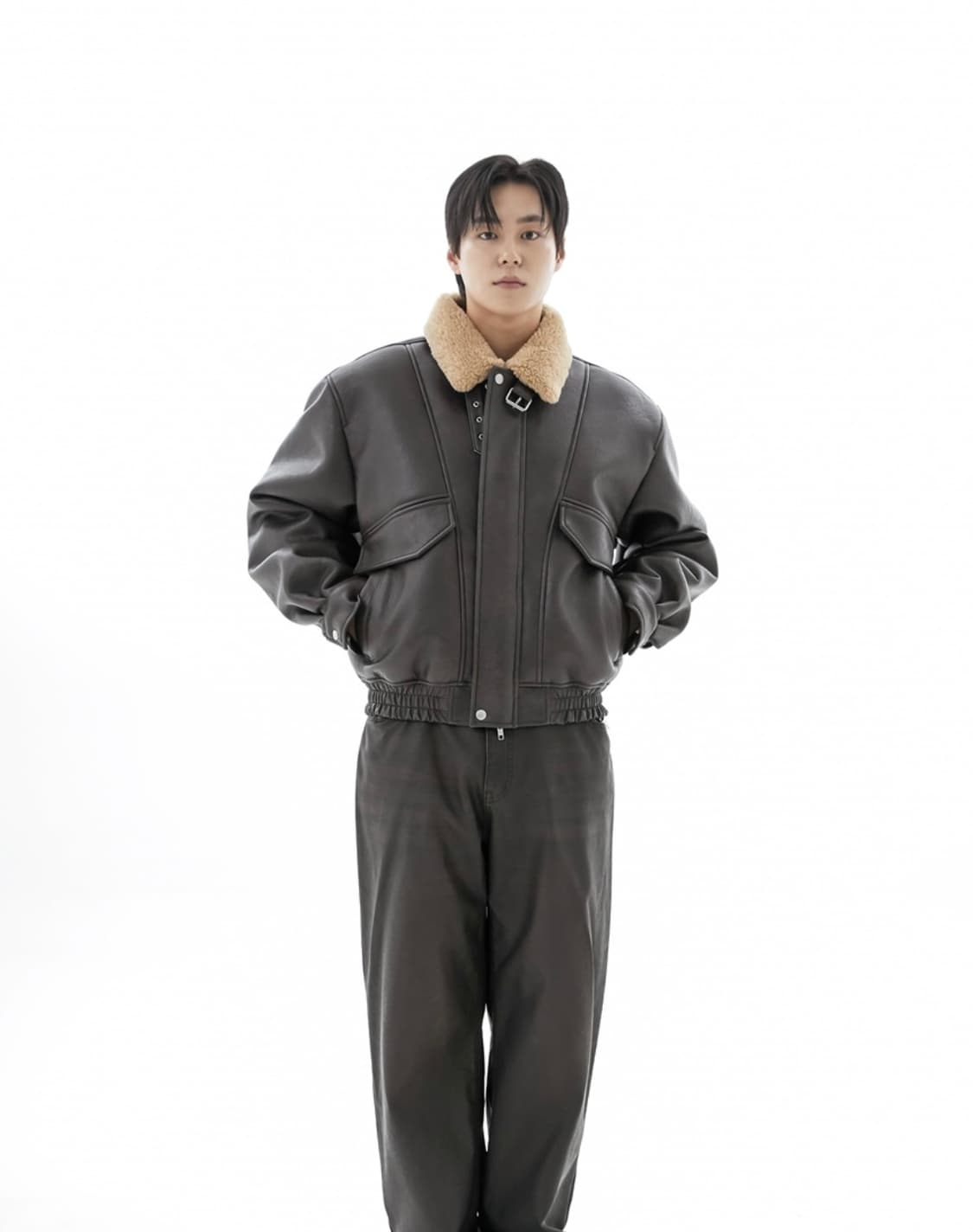 스페로네 A-2 레더 무스탕 자켓 상품이미지2