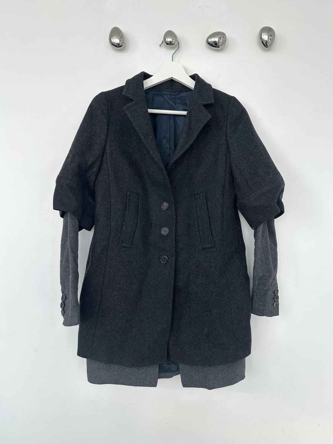 닐바렛 레이어드 캐시미어 블렌드 코트 상품이미지1