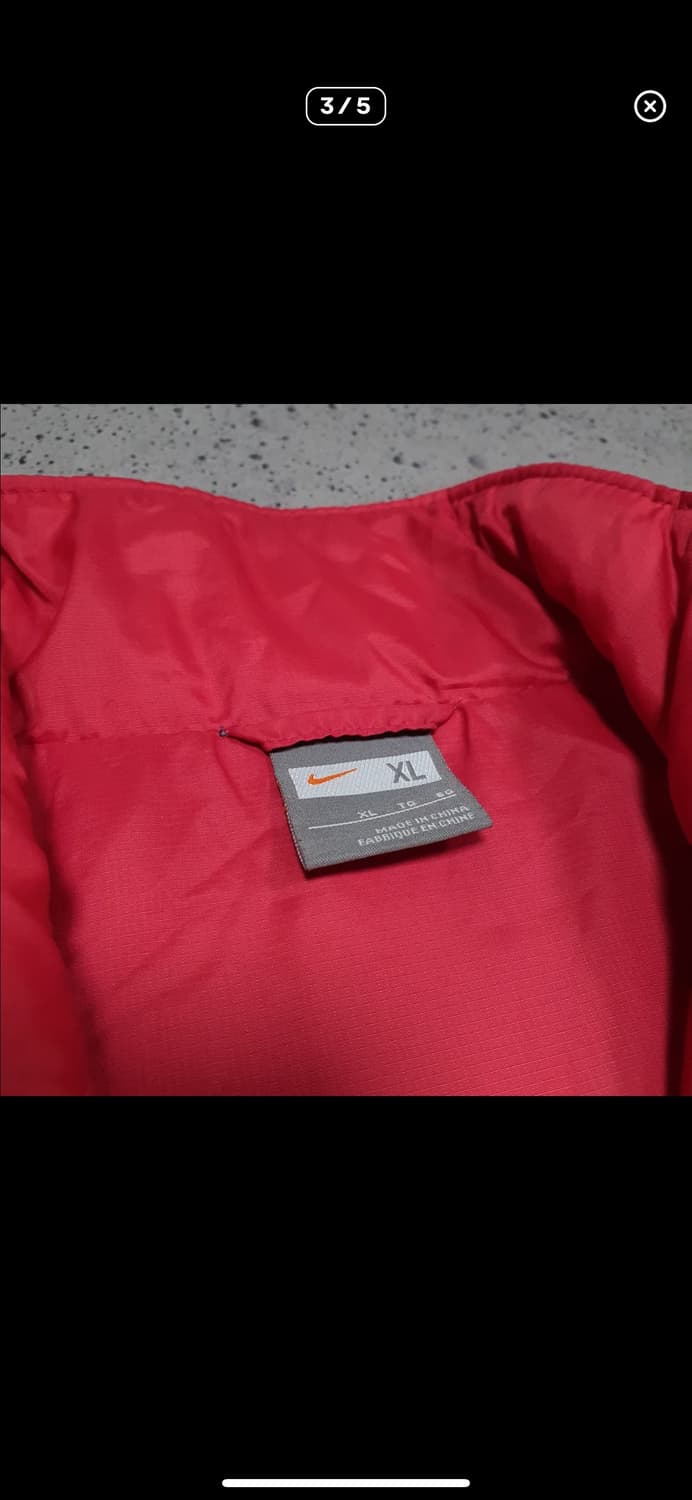 (바배) 나이키 우먼스 레드 누빔 패딩 상품이미지3