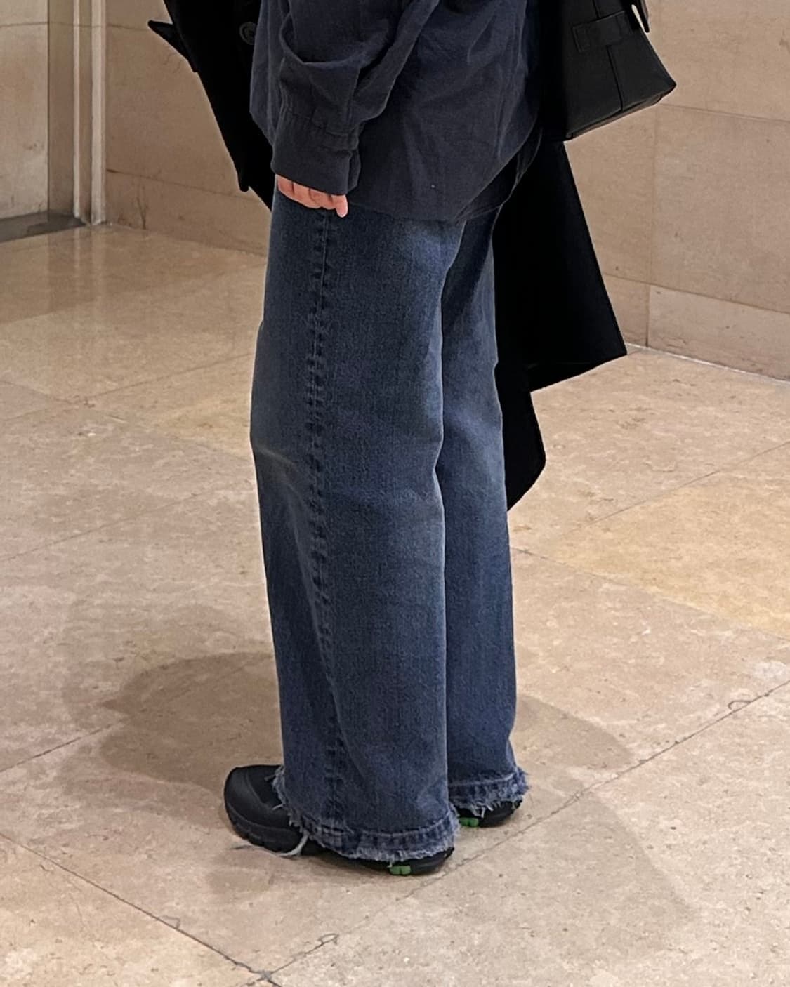 새상품 destroyed hemline jeans vintage blue 상품이미지1