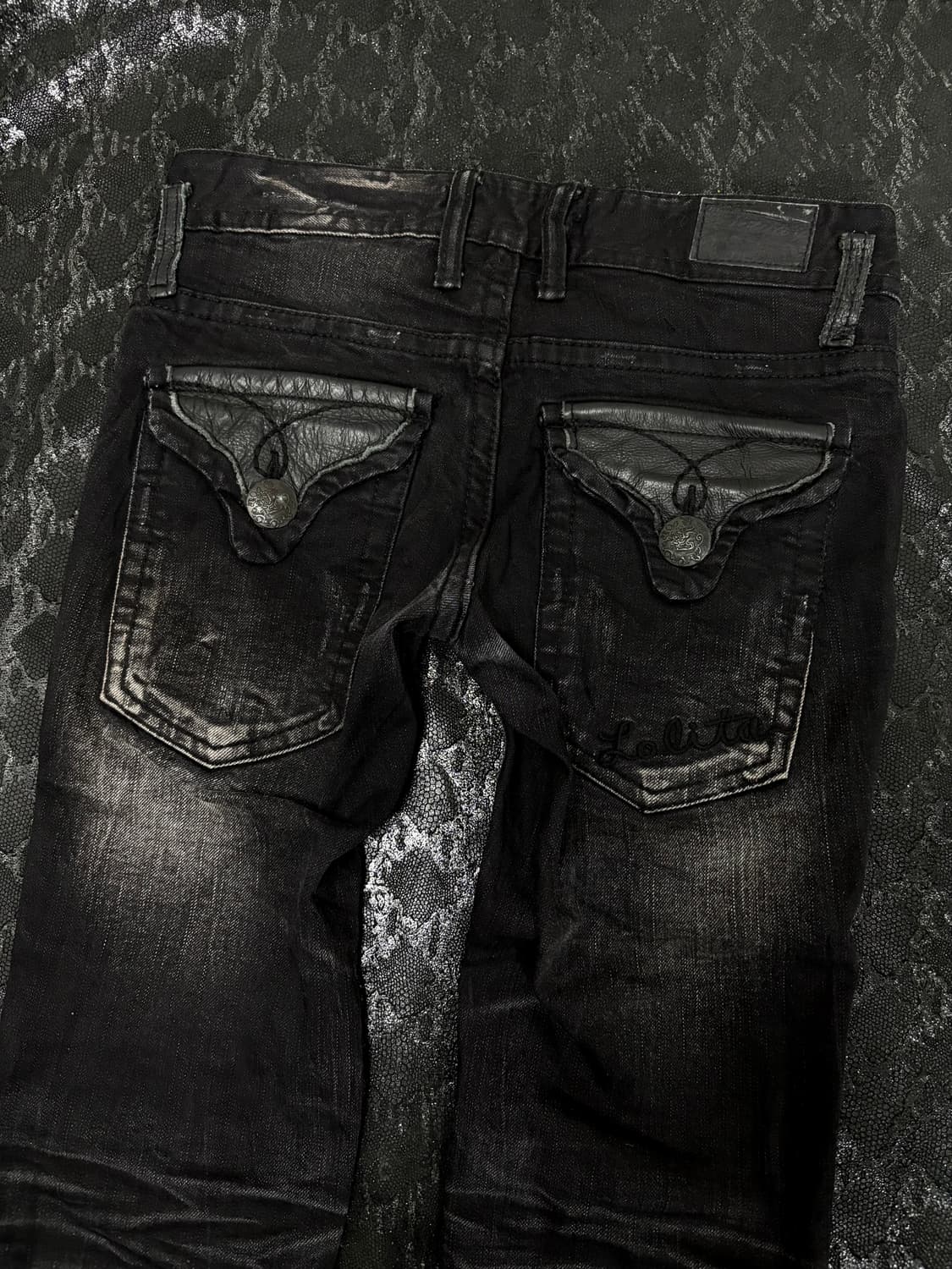 “Lolita Jeans” 00‘s Rare Leather Detail  상품이미지5