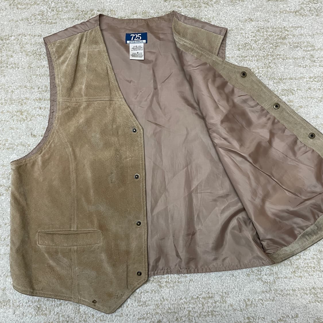 [L] 725 ORIGINAL 오리지널 소가죽 스웨이드 베스트 웨스턴 조 상품이미지4
