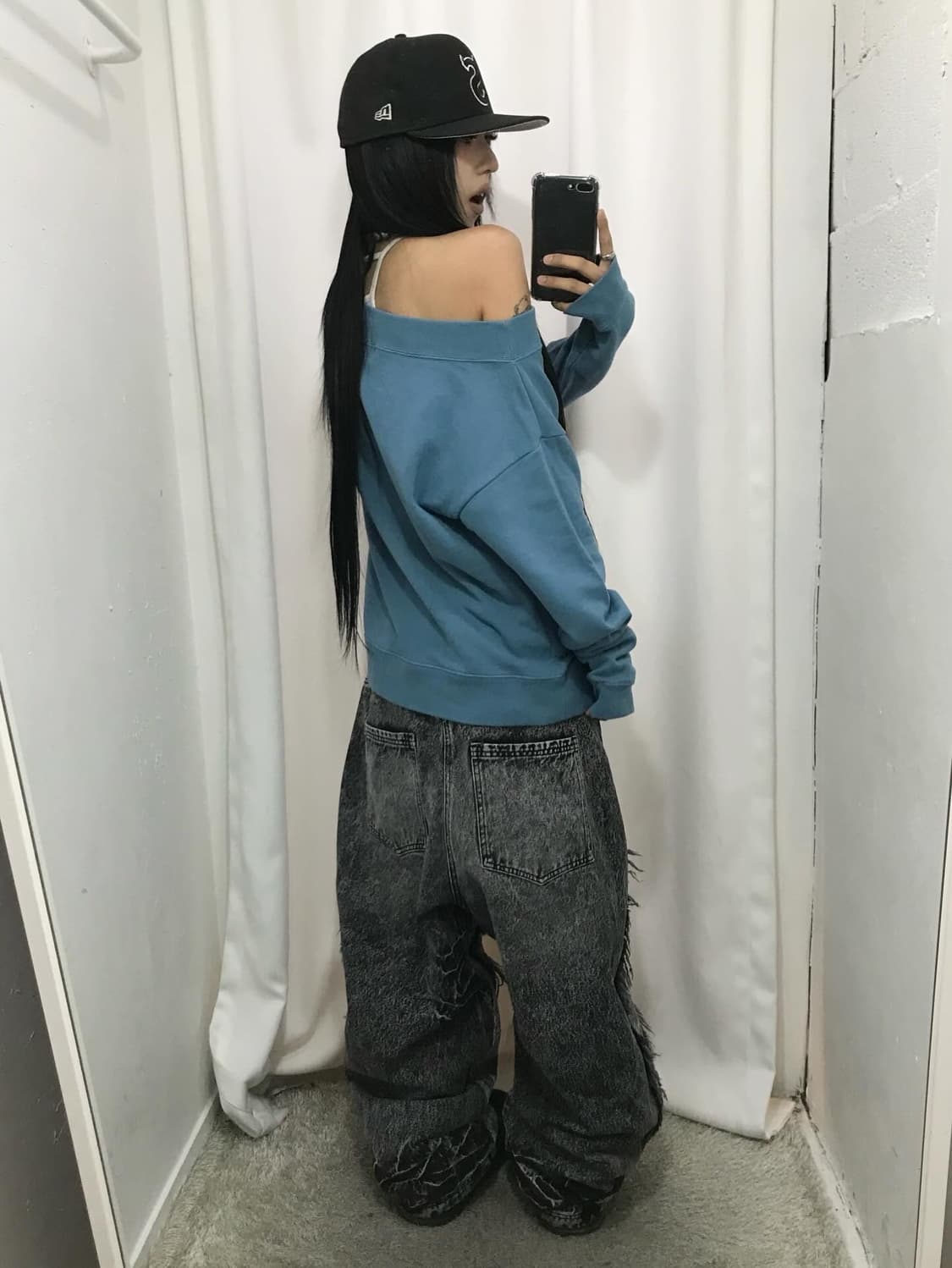 Hysteric Glamour One-Shoulder Sweatshi 상품이미지7