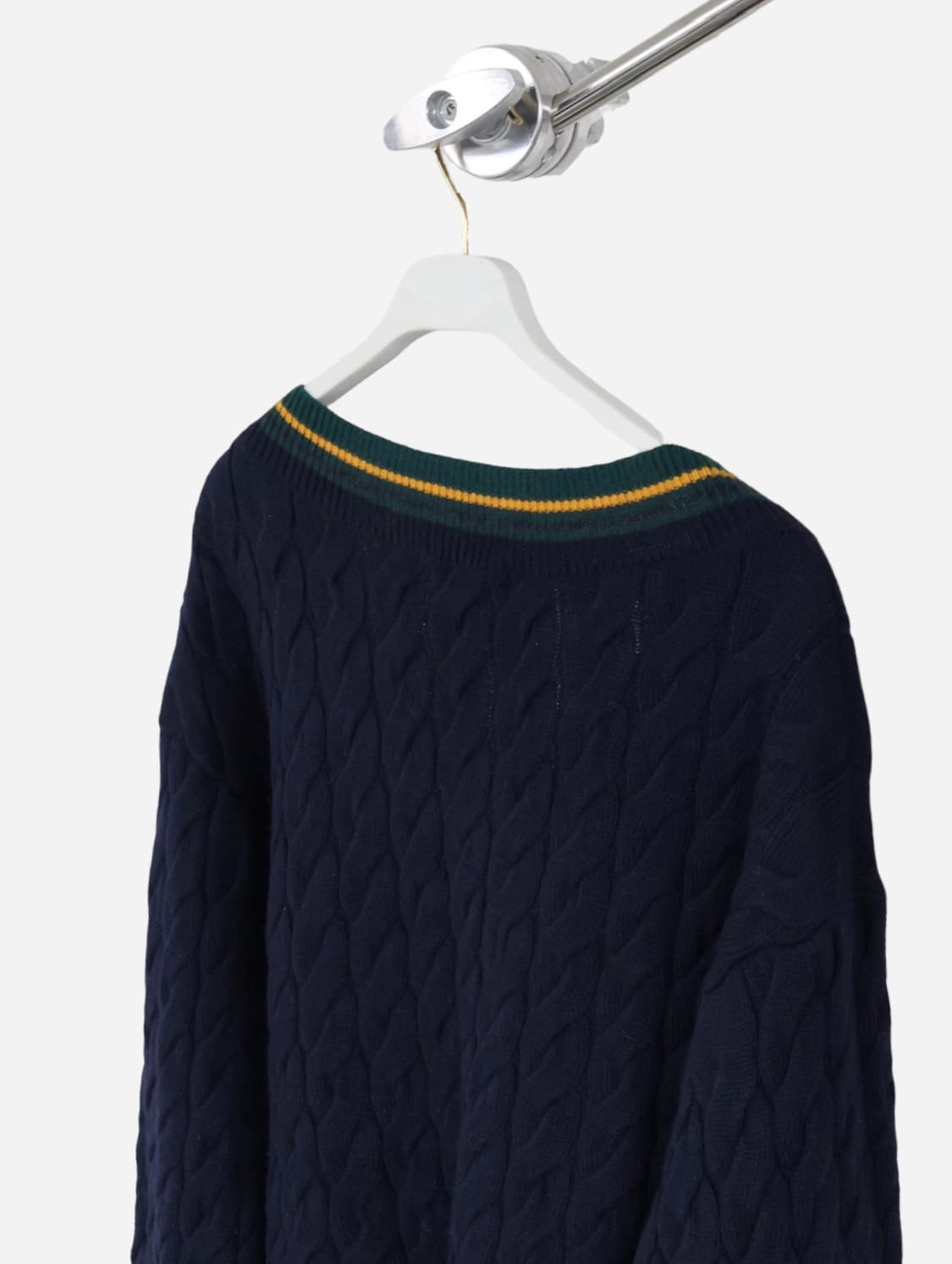 Fred Perry Cable Knit V-Neck Sweater 상품이미지5