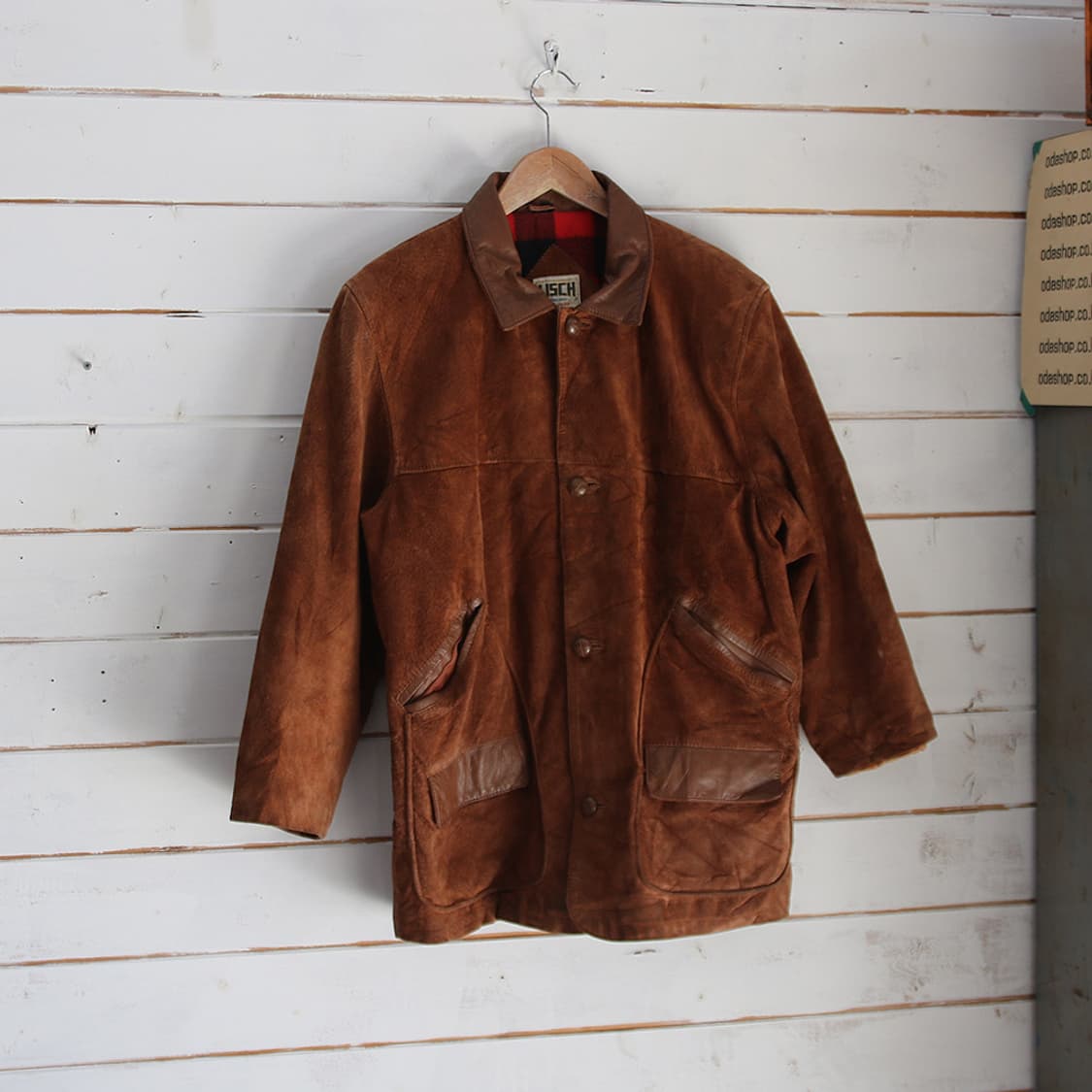 (착용컷) LISCH 스웨이드 헌팅 자켓 (남성용 98) 상품이미지1