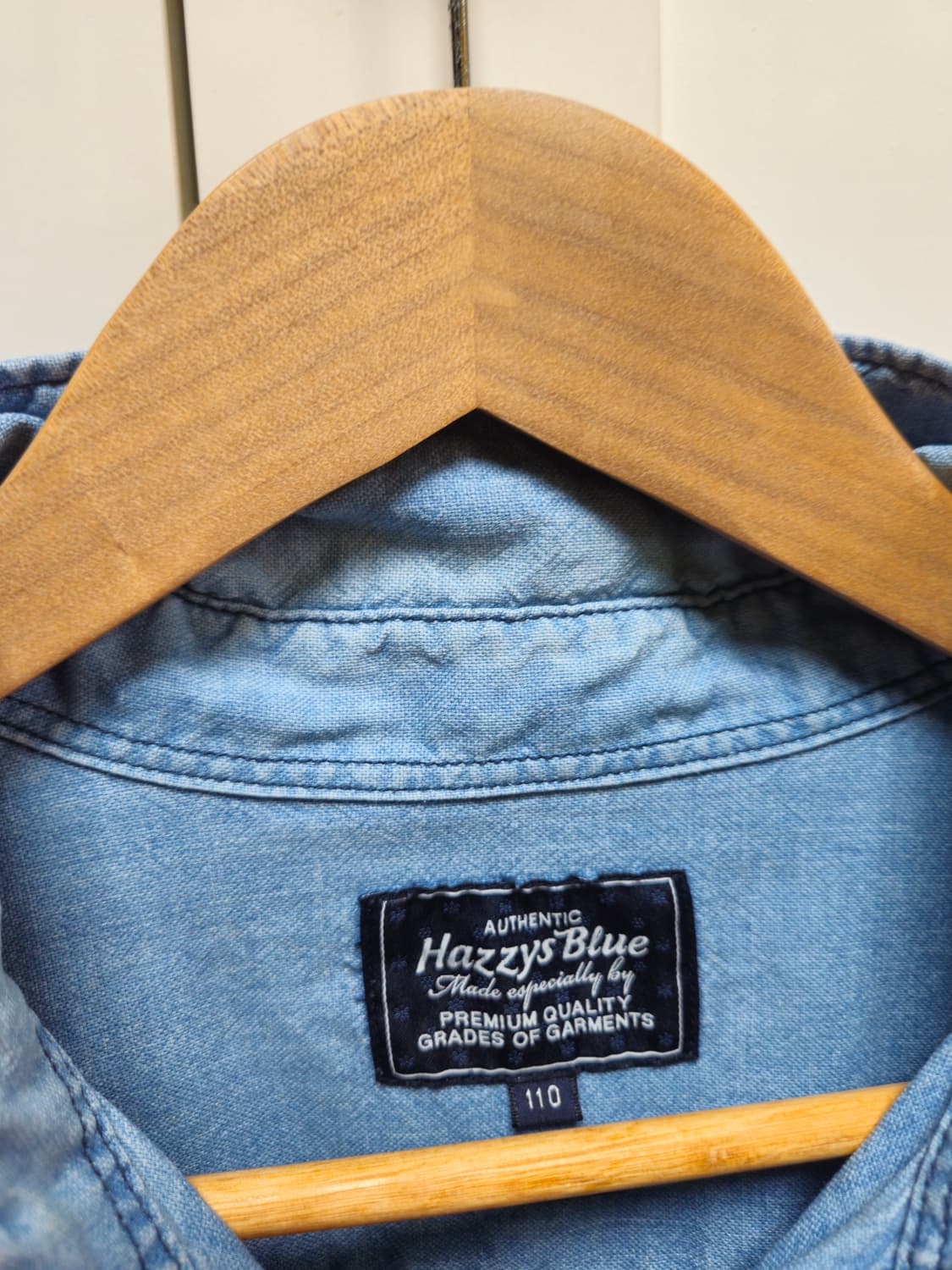 헤지스 데님셔츠 110 실착용사이즈 105+@ 상품이미지2