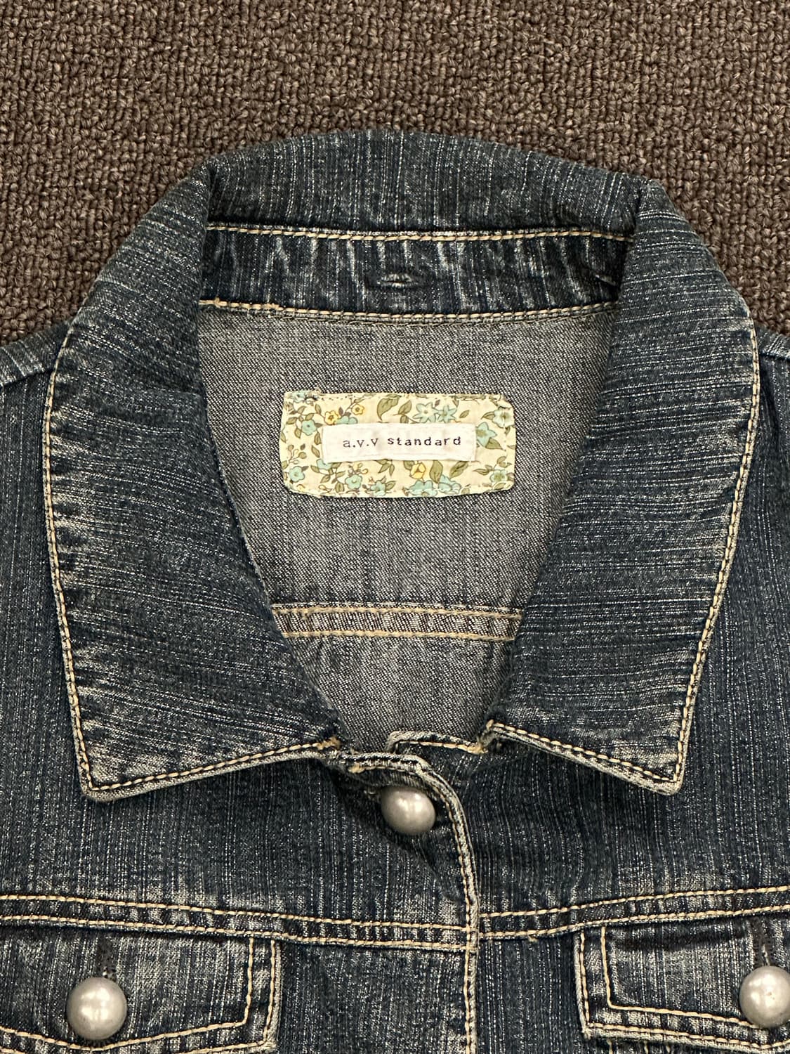 OS)Japanese vintage 여성 데님 자켓 상품이미지3