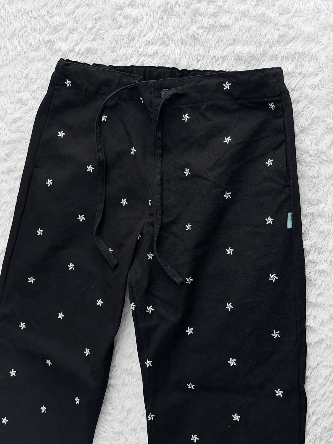 Mmlg 별 패턴 검정 바지 L 상품이미지1