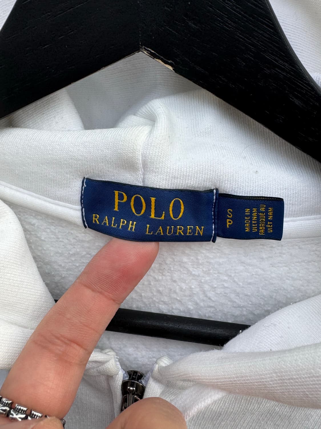 폴로랄프로렌 빅포니 화이트 후드집업 상품이미지3