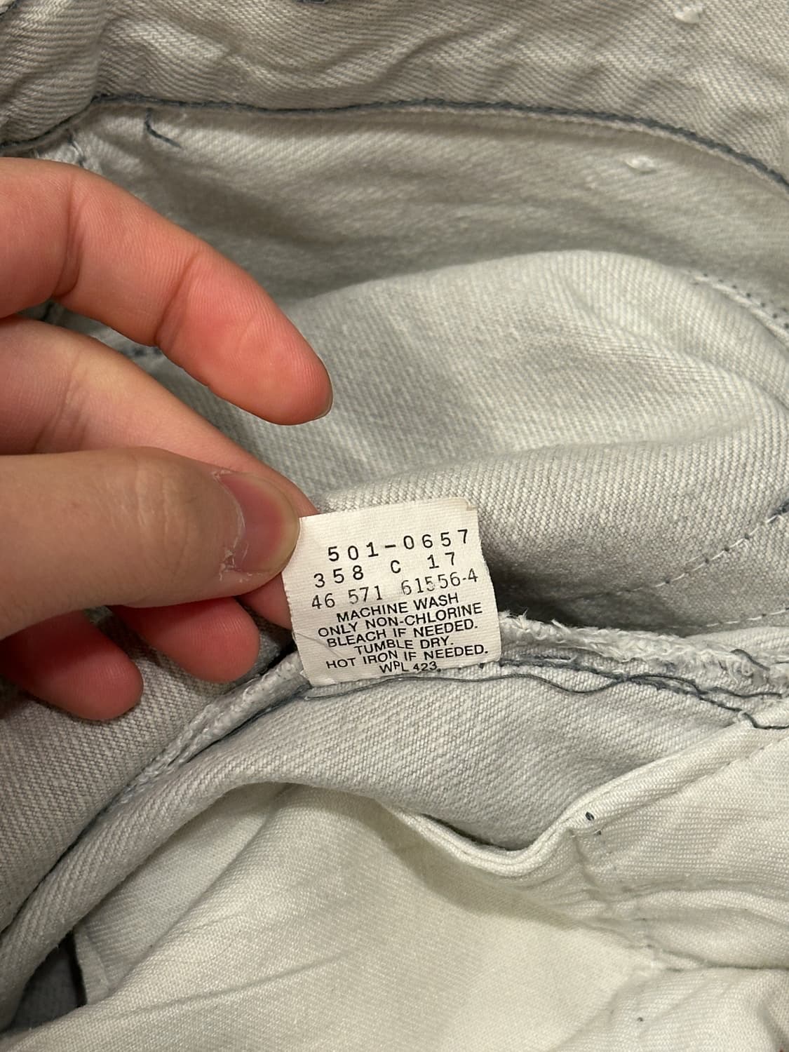 90s made in USA Levis 리바이스 501 W33 L34 상품이미지4