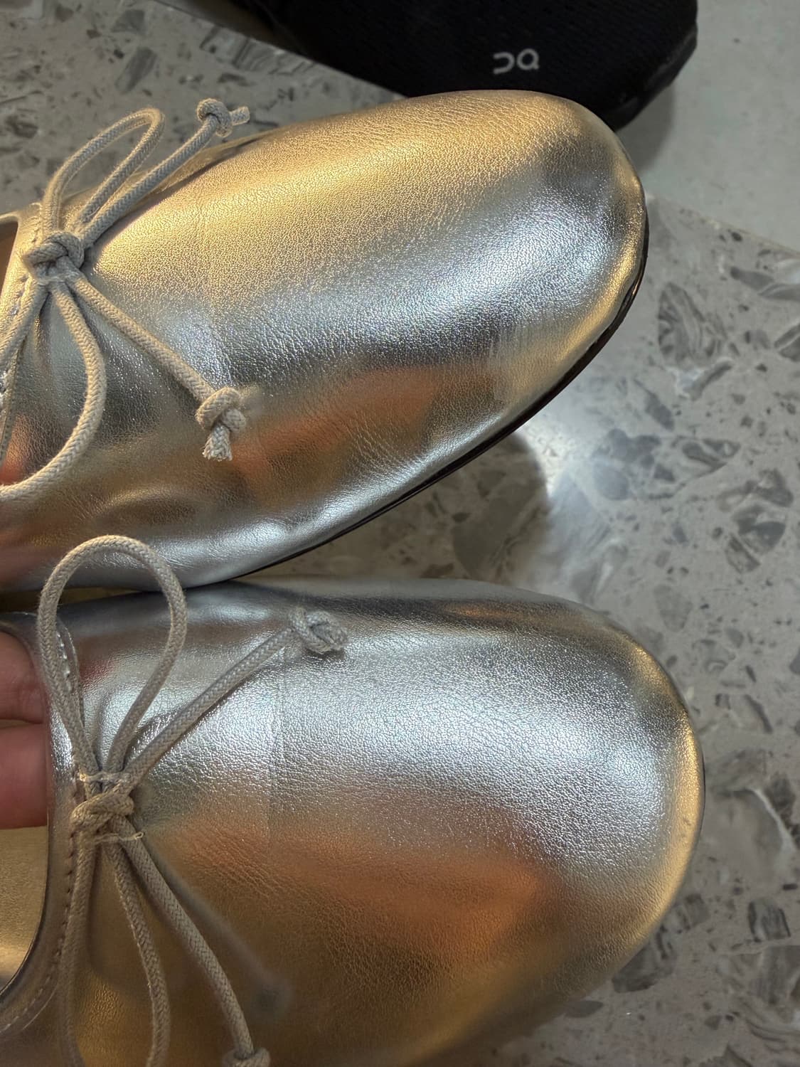 H&M 실버 플랫 슈즈 38 상품이미지3