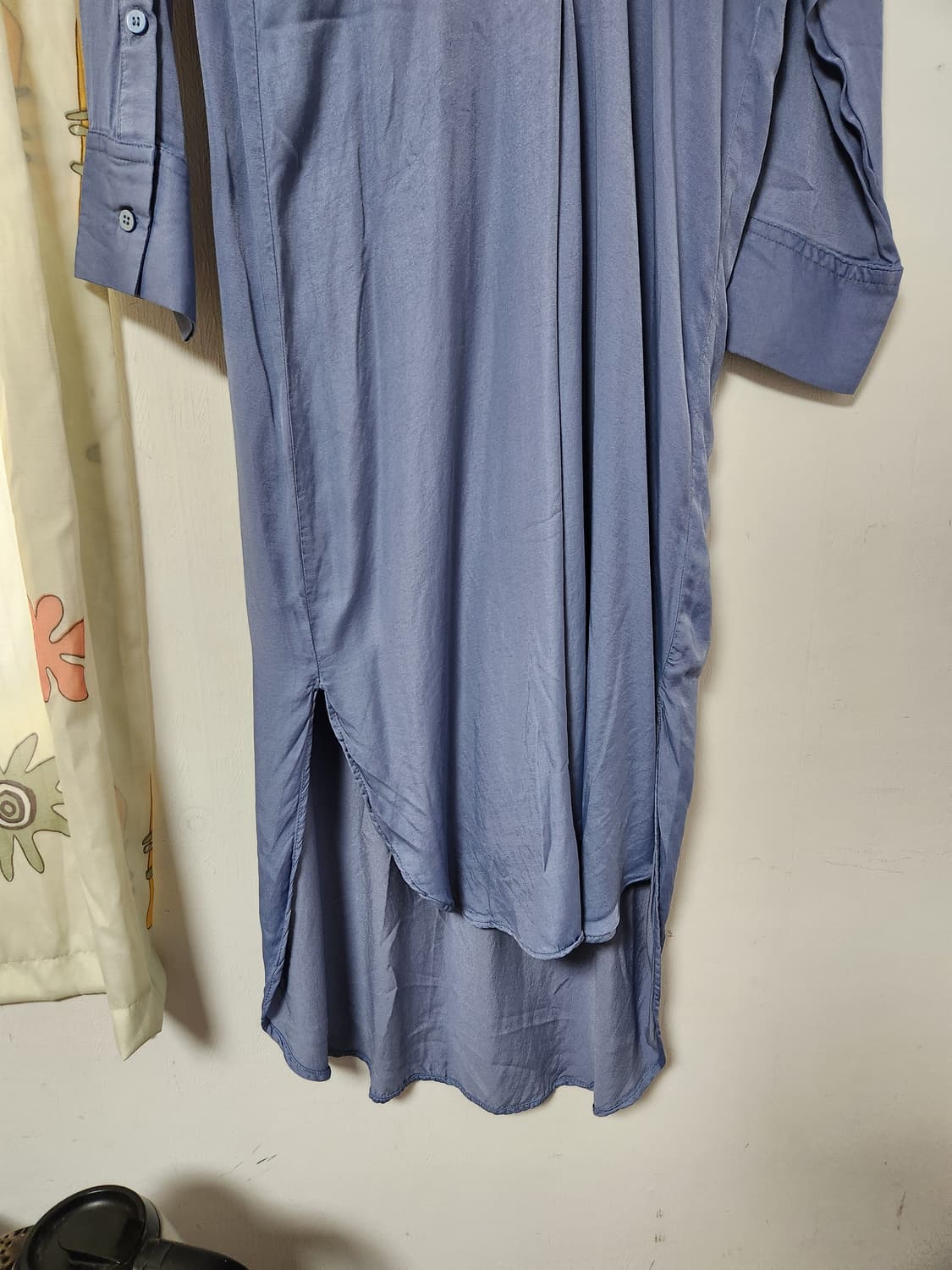 H&M 블루 셔츠형 롱 원피스 165/84A 상품이미지7