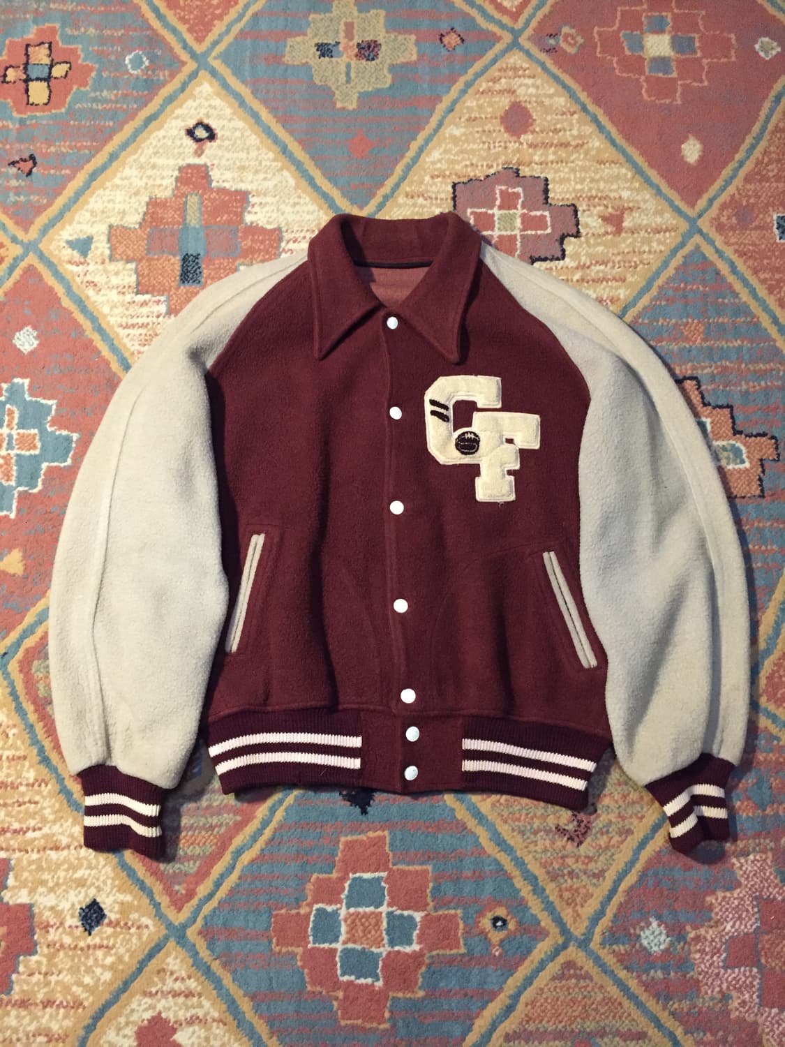 50-60’s 카센티노 울 바시티 자켓 상품이미지1