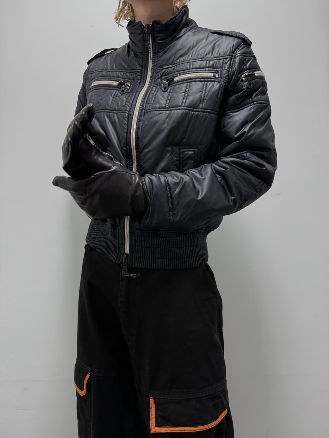 디젤 투웨이 바이커 패딩 상품이미지3