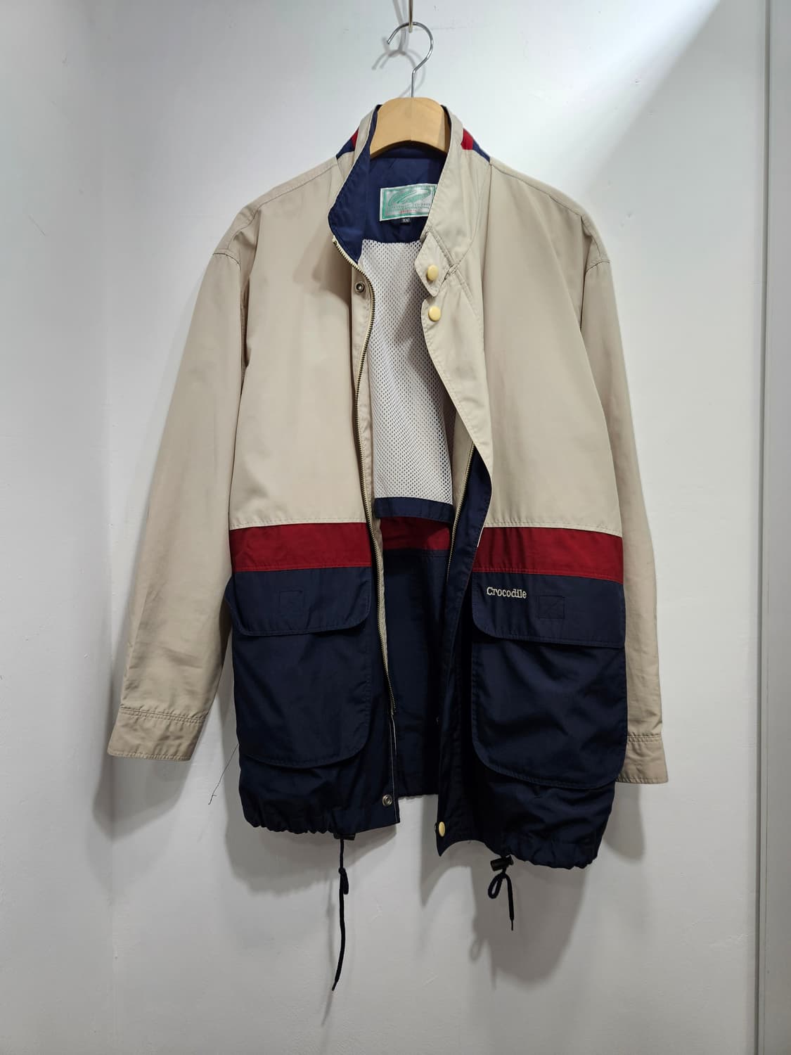 크로커다일 배색 바람막이 점퍼 100 상품이미지1