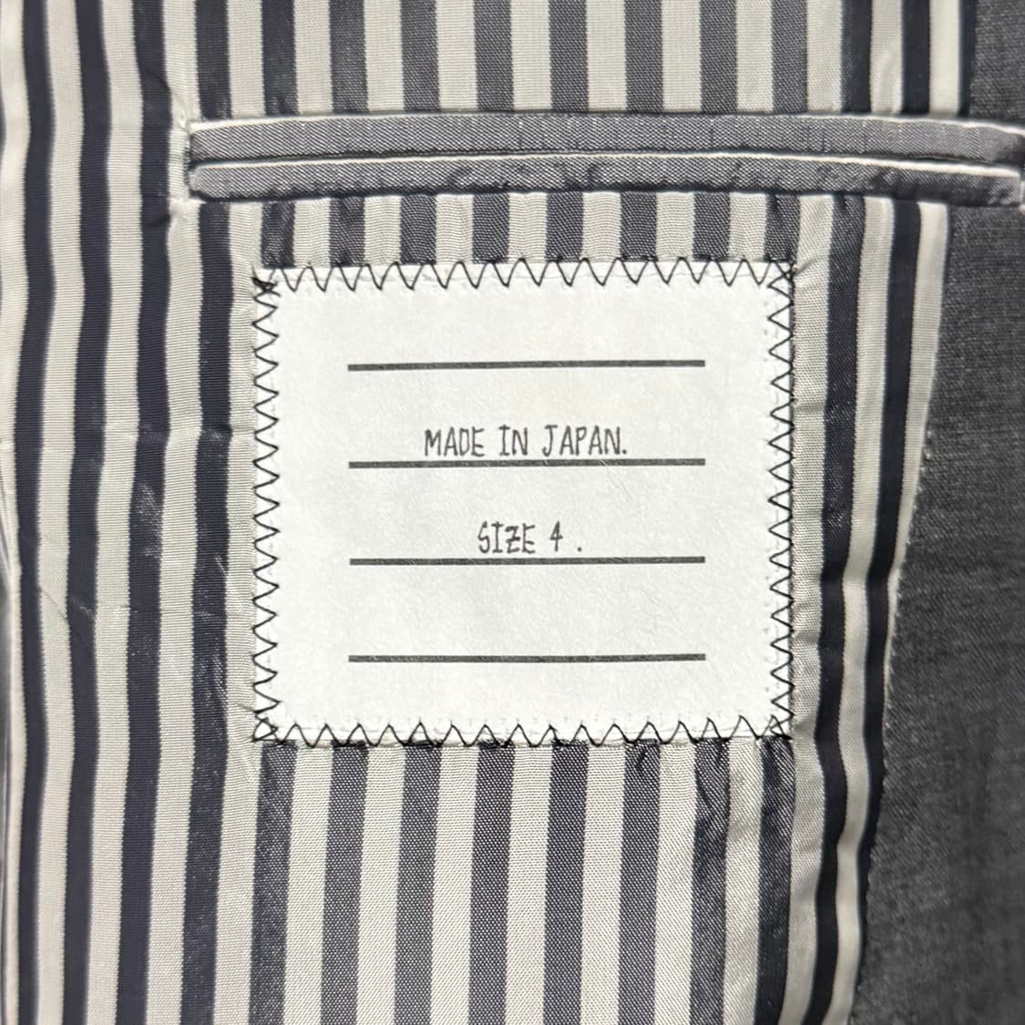 [S+급/4] 톰브라운 울 트윌 클래식 수트 정장 그레이 상품이미지7