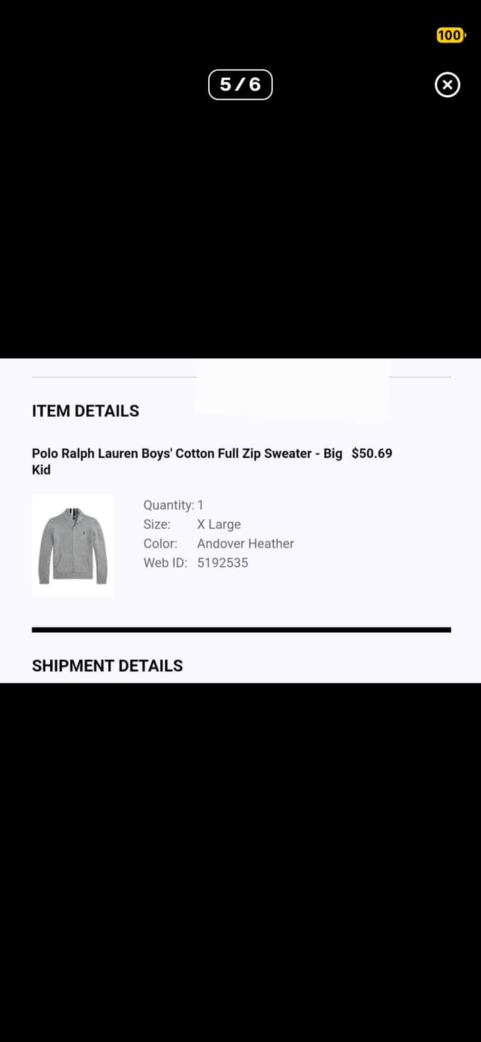 급처)폴로 랄프로렌 보이즈xl 니트집업 미스치프 꼼데가르송 빈티지 마뗑킴 상품이미지5