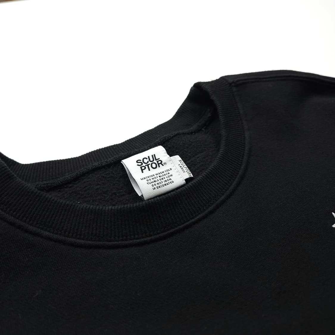 스컬프터 빅로고 배색 크루넥 스웻 셔츠 (L) 상품이미지6