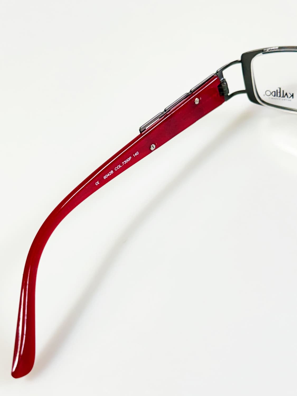 90s KALEIDO 건메탈 슬림 스퀘어 빈티지 안경 상품이미지7