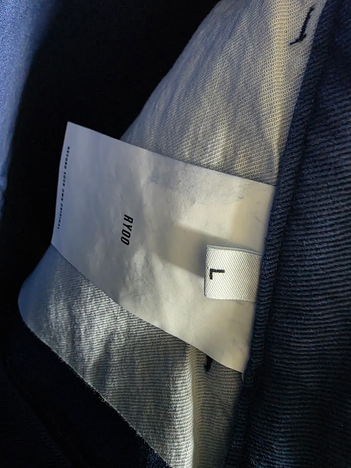 RYOO 페인터 팬츠 블루 L사이즈 새상품 상품이미지4