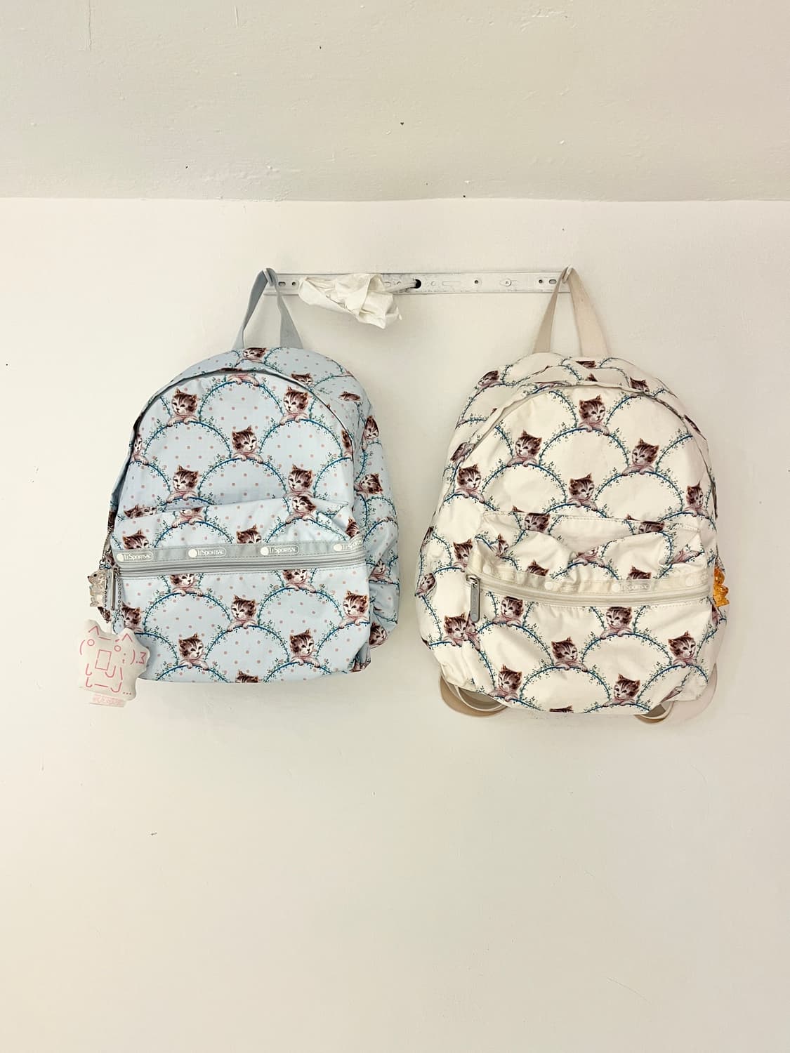 폴앤조 x 레스포삭 고양이 백팩 - 블루🌀 상품이미지10