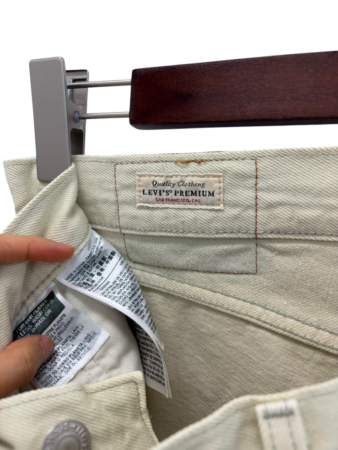 리바이스 551Z 프리미엄 코튼팬츠 아이보리 (32) 상품이미지7