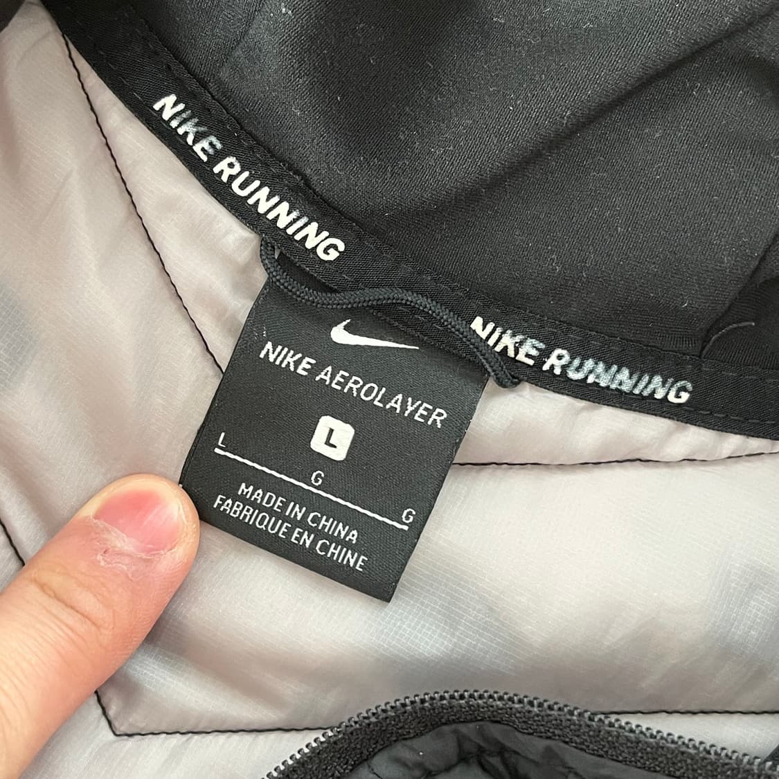 나이키 에어로레이어 러닝 자켓 바람막이 경량 패딩 겨울 / 에어로로프트 상품이미지6