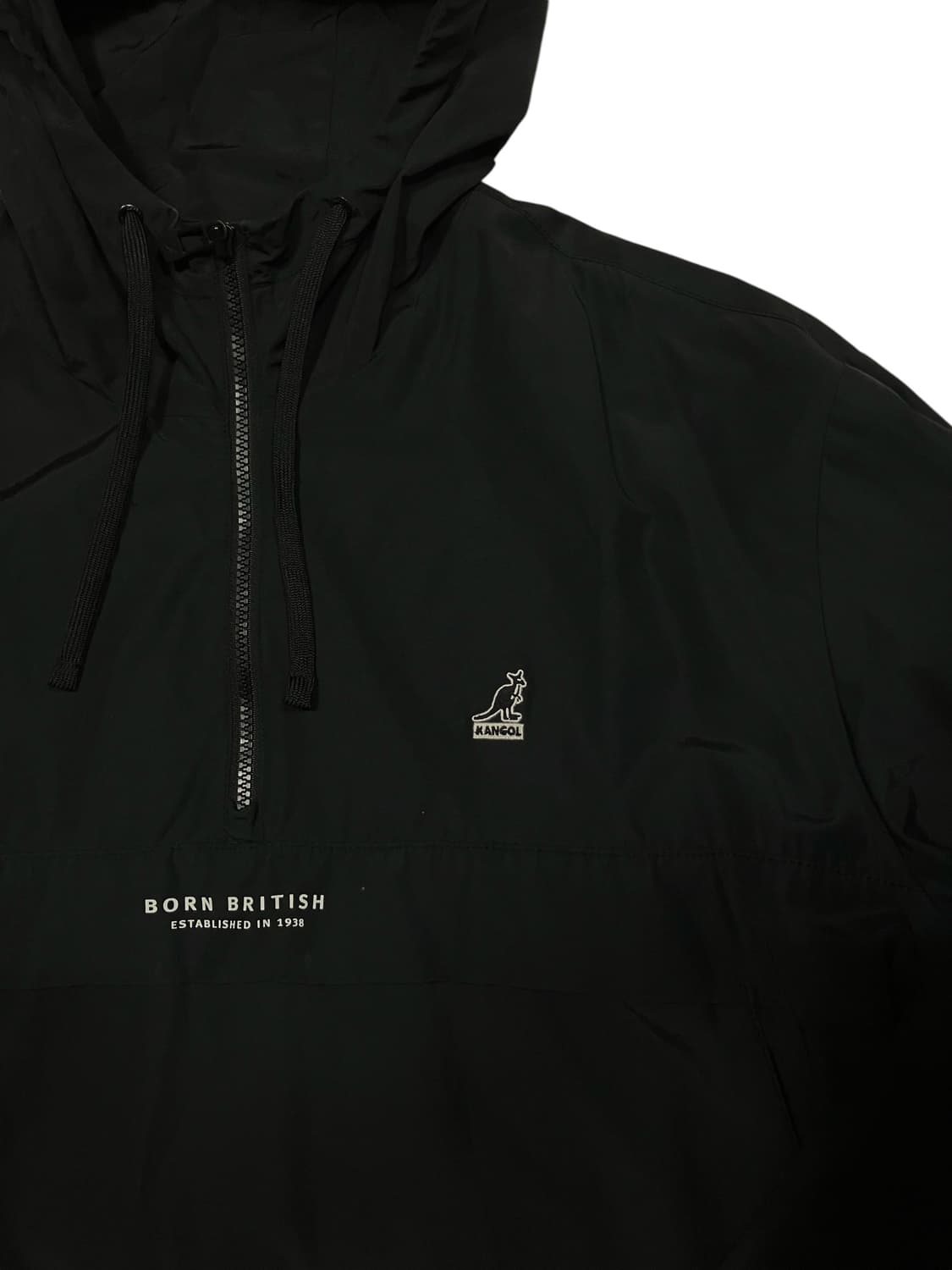 캉골 블랙 후드 아노락 바람막이 자켓 XL 상품이미지4