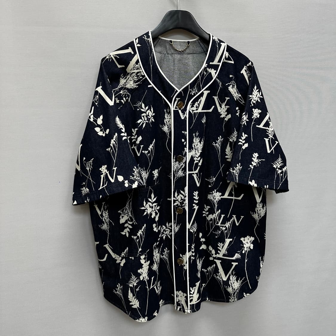 루이비통 LV 리프 데님 베이스볼 반팔셔츠 ( 110 ) 상품이미지2