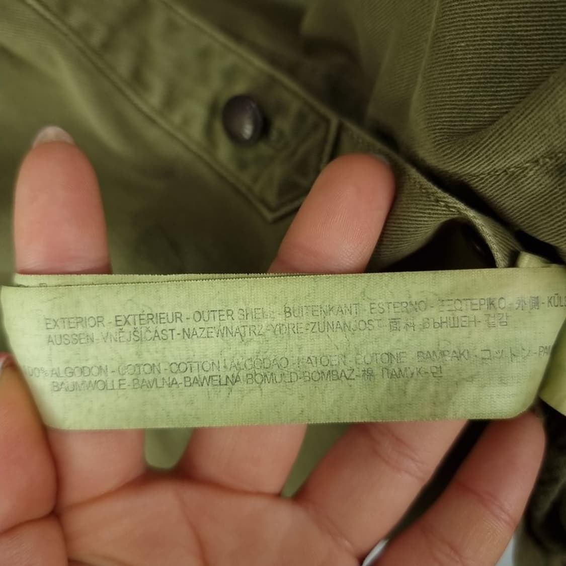 [자라] 빈티지 가공 에슨닉 패널 도킹 밀리터리 셔츠 자켓 M19798 상품이미지7