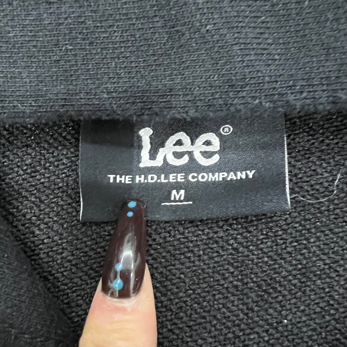 리 블랙 후드집업 상품이미지2