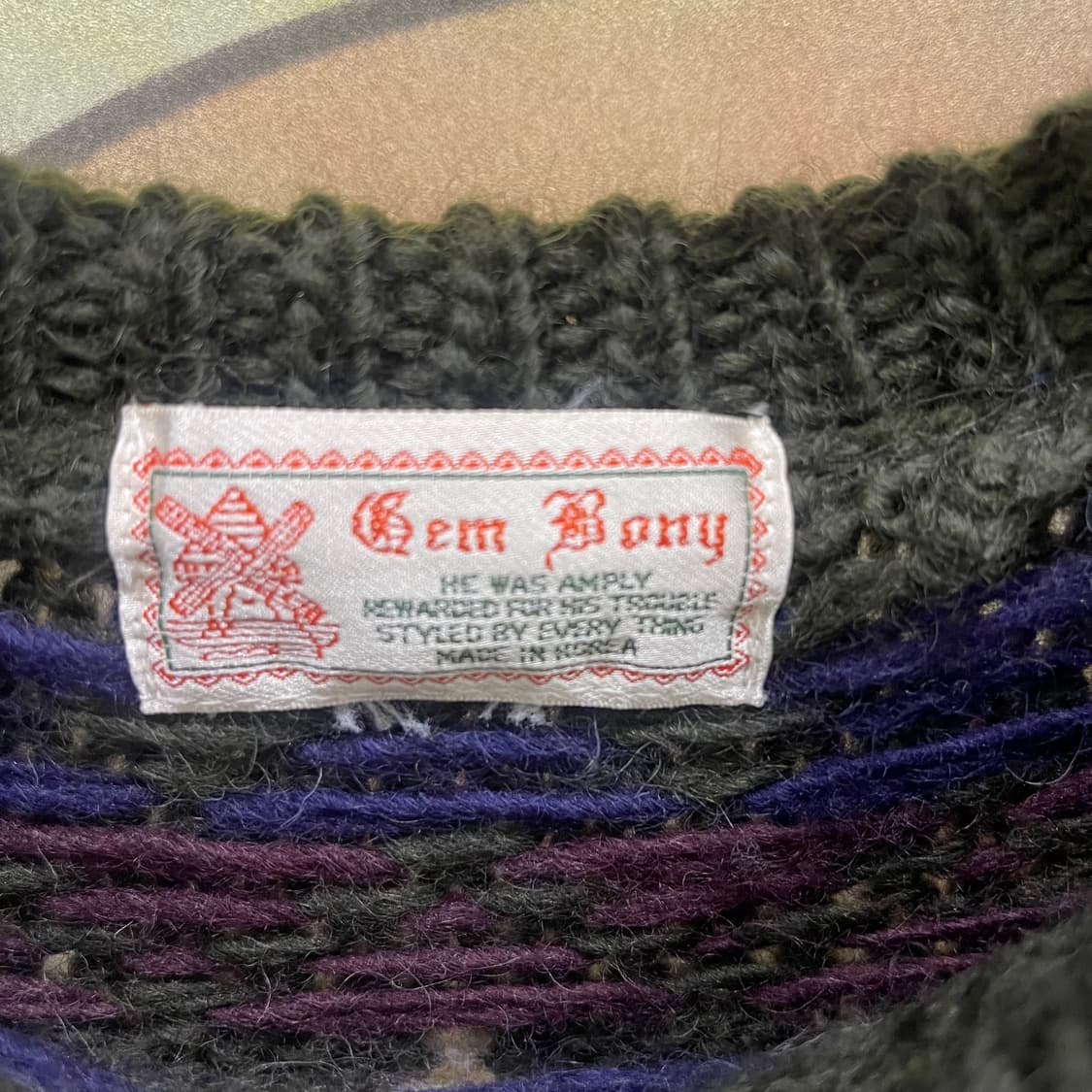 90's vintage knitwear 상품이미지3