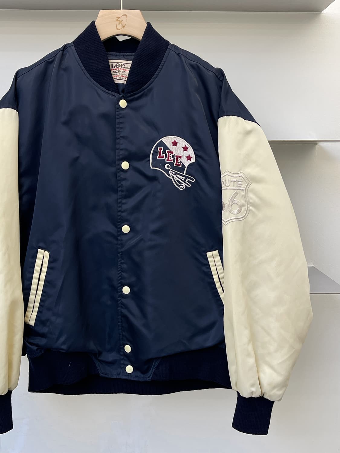 리 90s 루트 66 나일론 새틴 자켓 상품이미지4