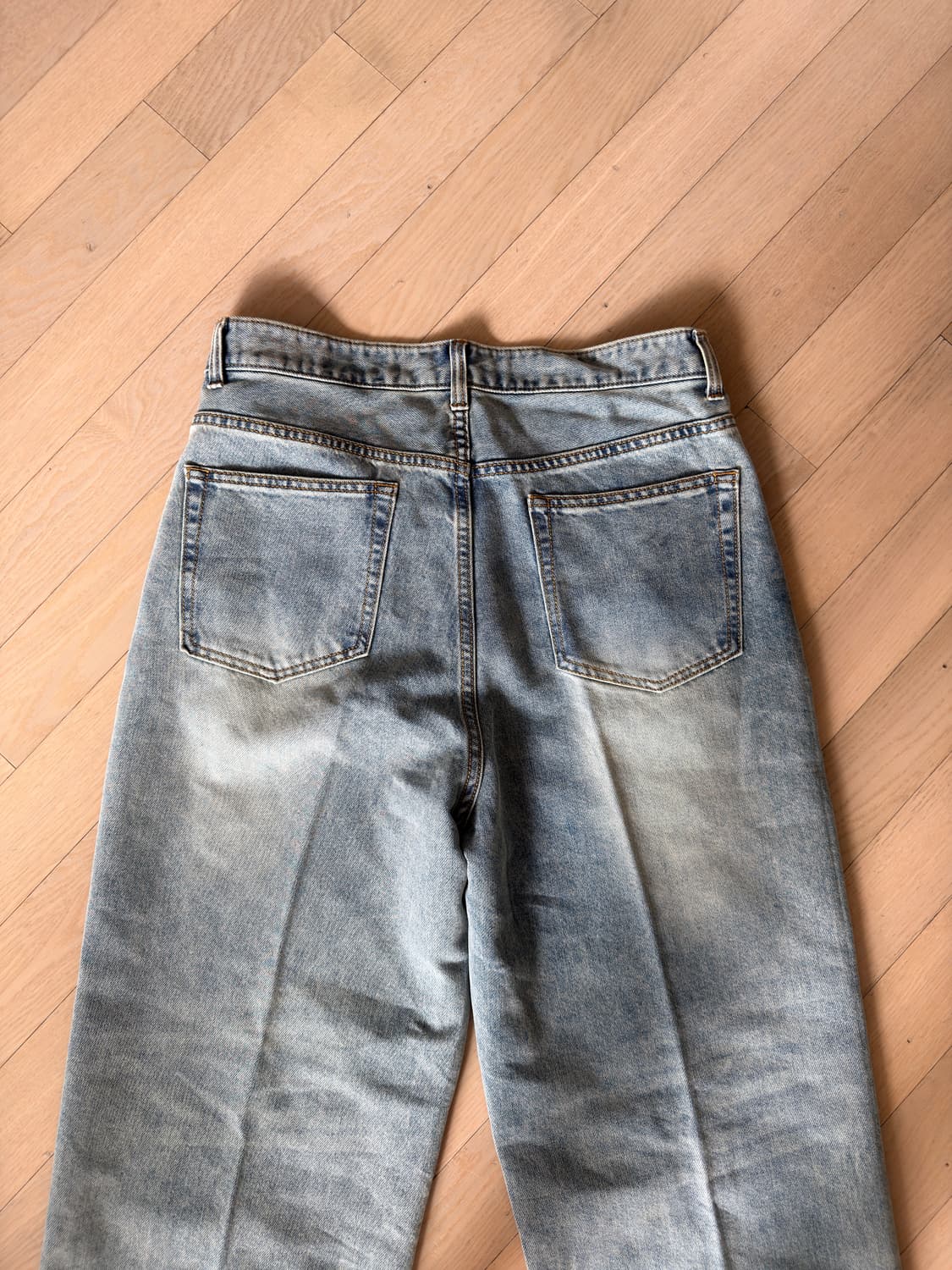 TEN.CO 루즈 와이드 데님 / 2사이즈 / 블리츠컬러 상품이미지5