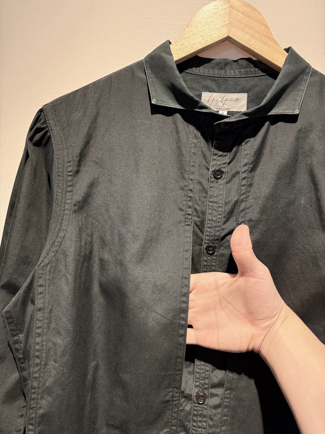 Cotton Short Collar Shirt 상품이미지5